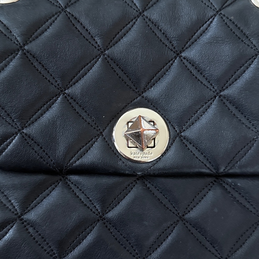 Kate Spade Quilted Leather Shoulder Crossbody Bag Purse - Picture 2 of 4